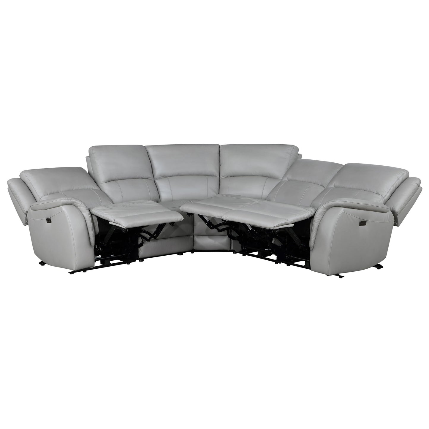 Alexandria - Leather Power Sectional