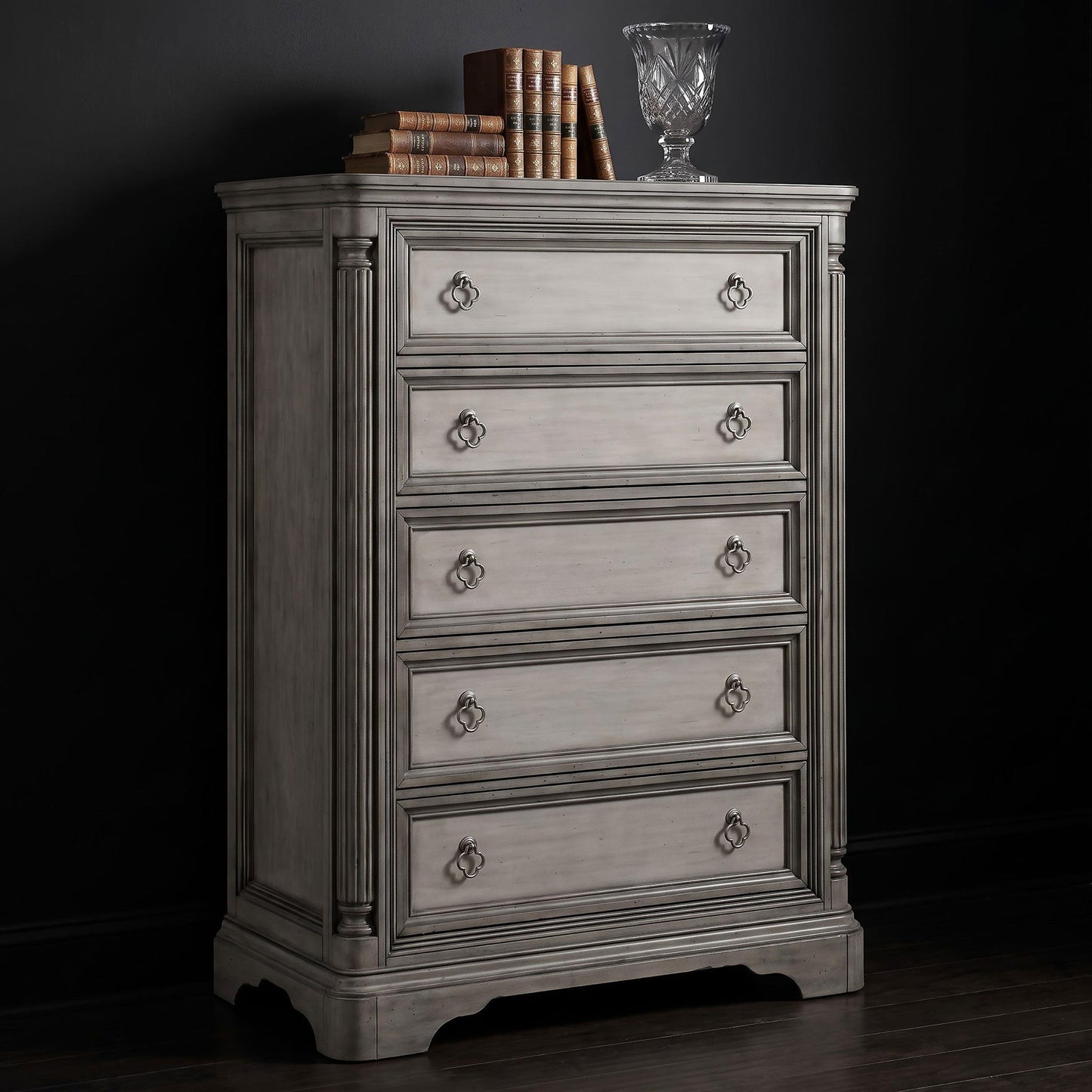 Cresswell 5-drawer Chest of Drawers Weathered Taupe