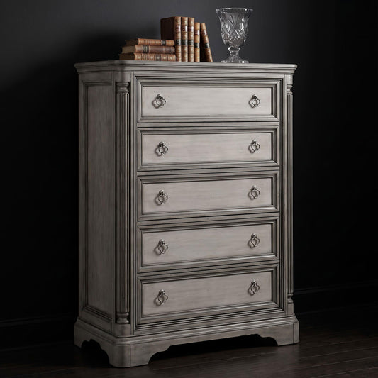 Cresswell 5-drawer Chest of Drawers Weathered Taupe