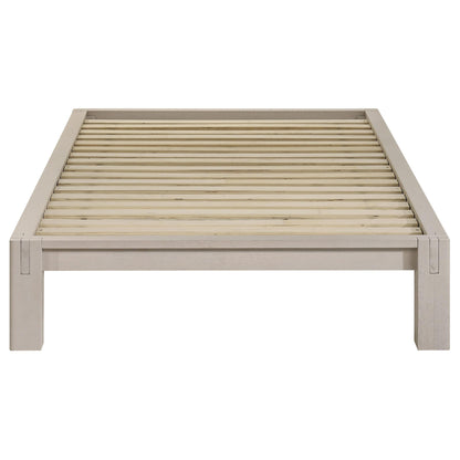 Gislen Twin Easy Assembly Wood Platform Bed White