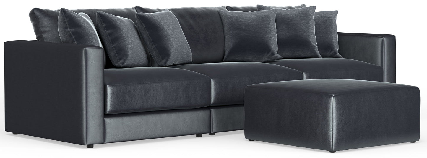Remington - Modular Sofa And Cocktail Ottoman - Slate