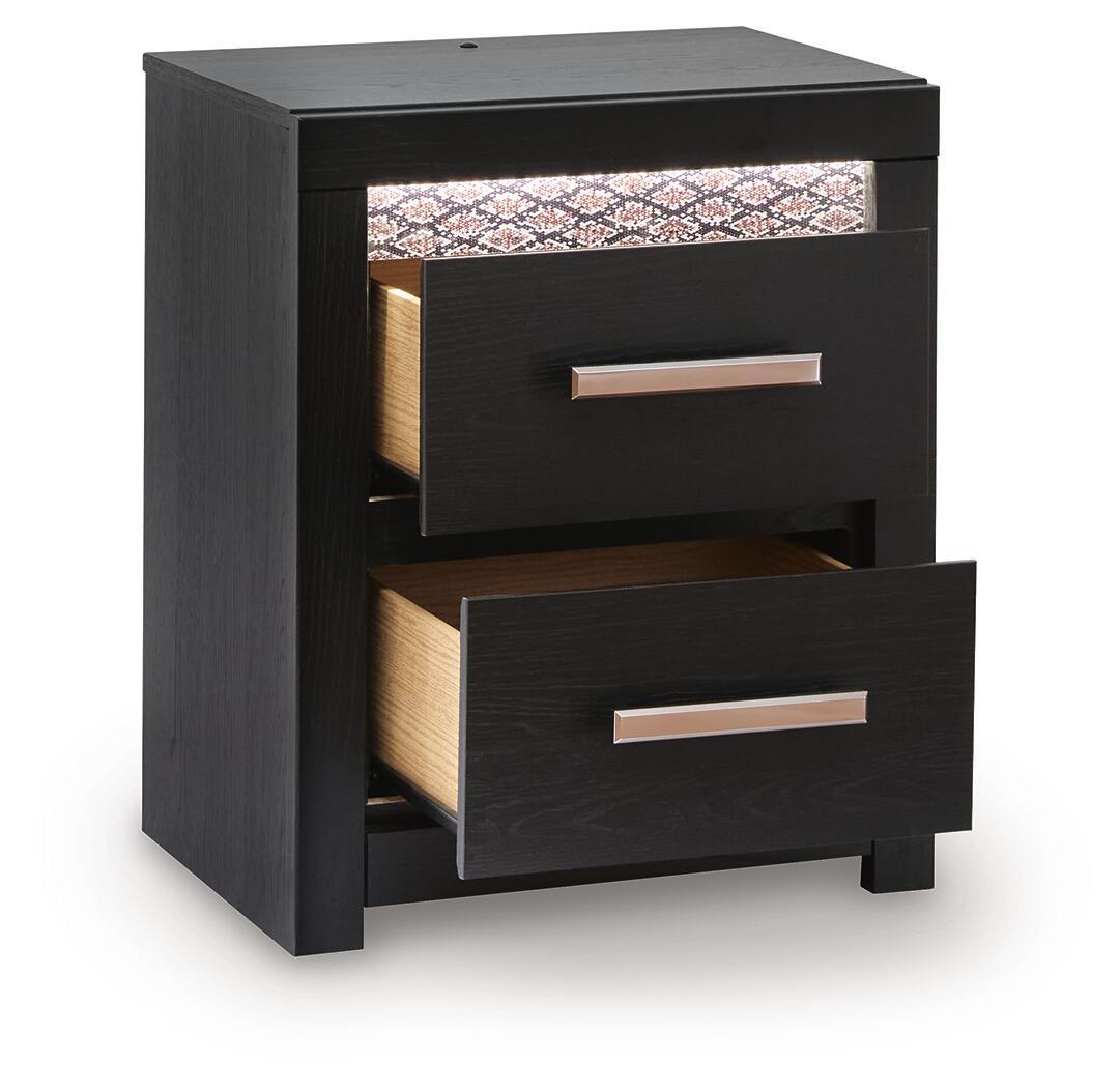 Brizmore - Two Drawer Night Stand - Black