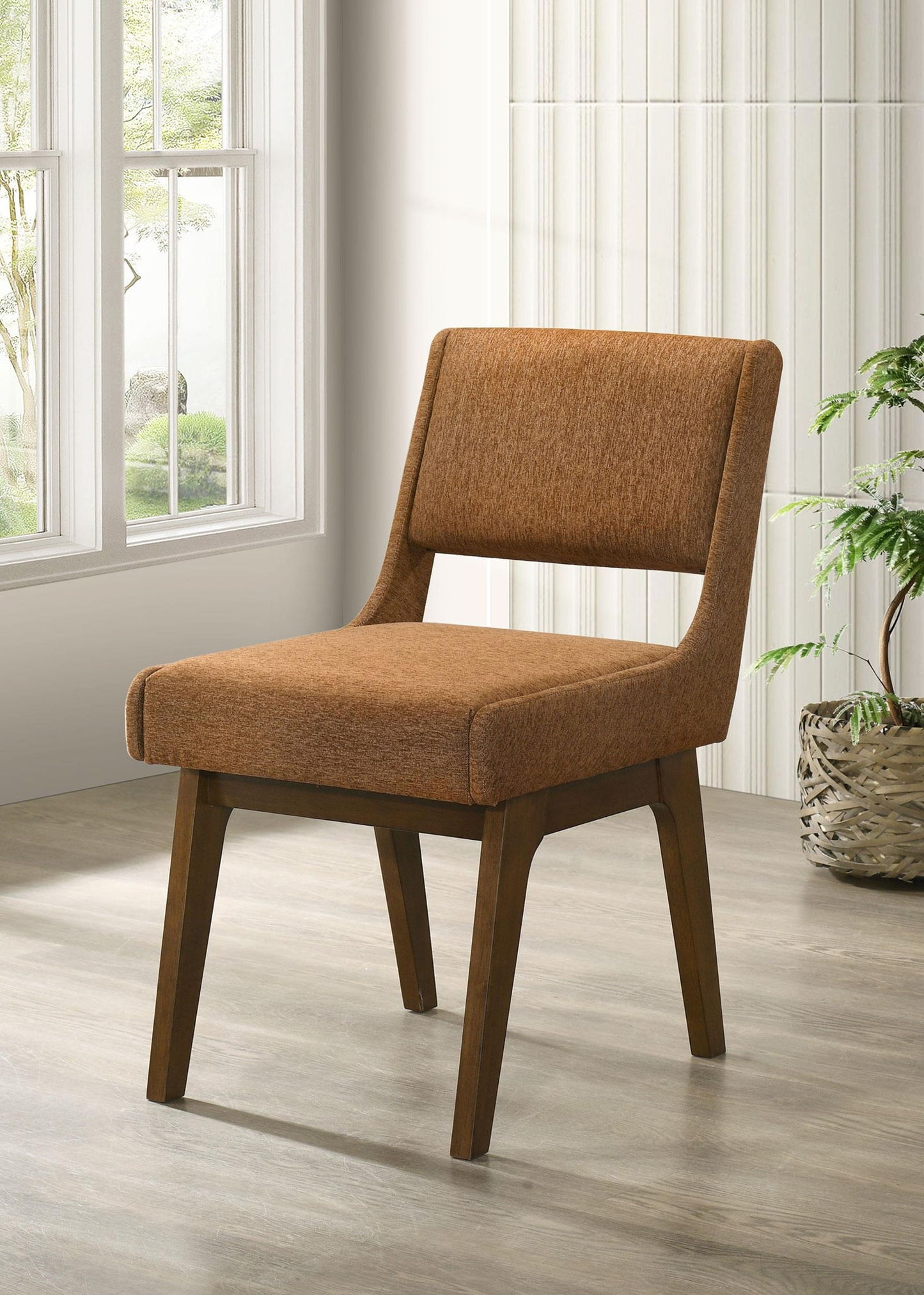 Galindo Upholstered Dining Side Chair Nutmeg (Set of 2)