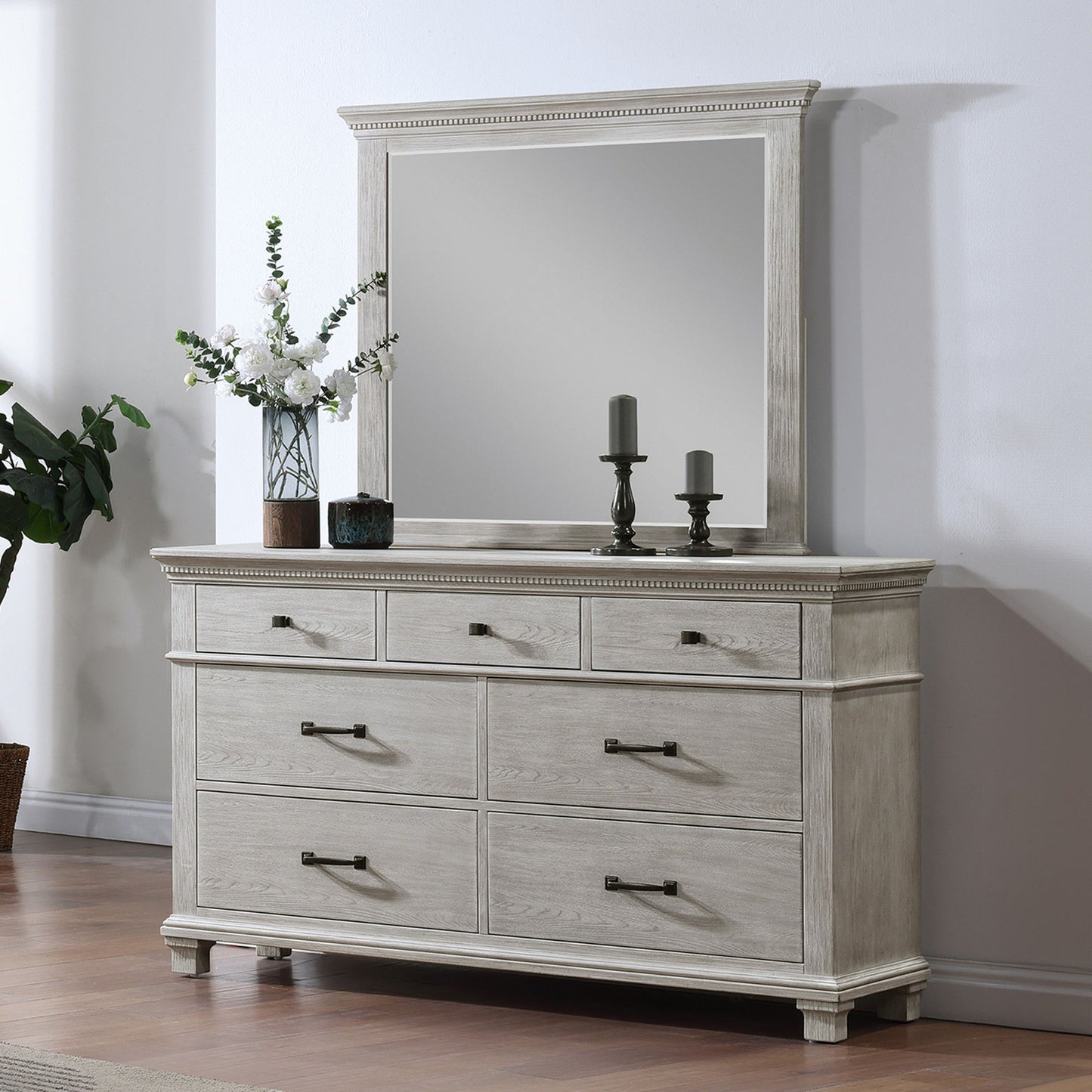 Silver Sands - Mirror - Gray
