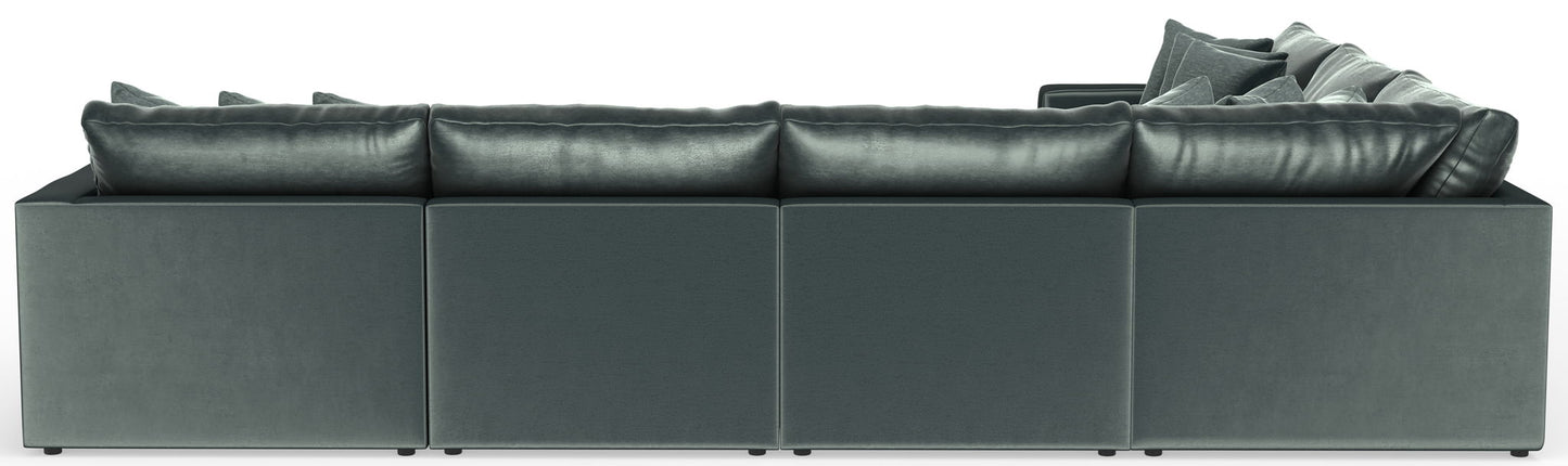 Remington - Modular Sofa And Cocktail Ottoman - Pine