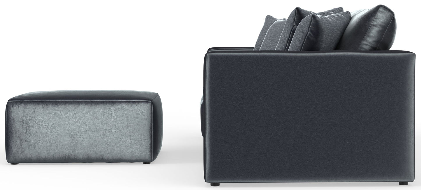 Remington - Modular Sofa And Cocktail Ottoman - Slate