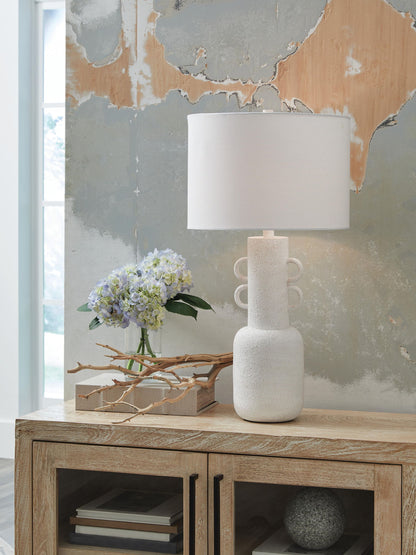 Perringhill - Metal Table Lamp - Distressed White