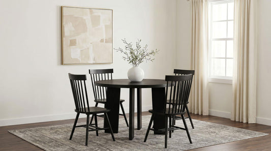 Strouse 5-piece Dining Set Black