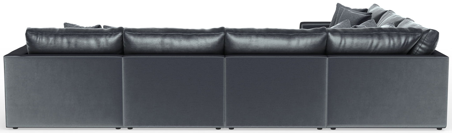 Remington - Modular Sofa And Cocktail Ottoman - Slate
