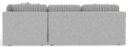 Logan - Upholstered Sectional With Comfort Coil Seating - 46" Cocktail Ottoman And Accent Pillows Included