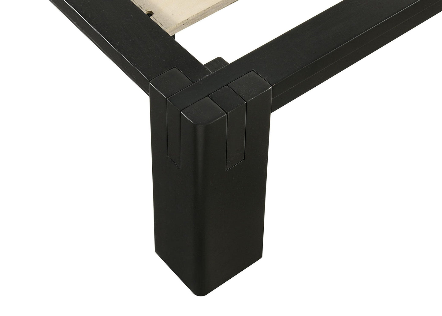 Gislen Twin Easy Assembly Wood Platform Bed Black
