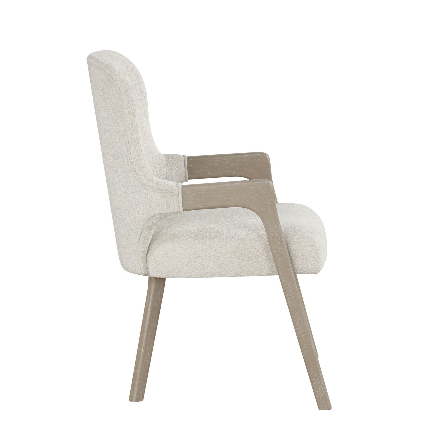 Gwendolyn - Upholstered Arm Chair (Set of 2) - Cerused Taupe