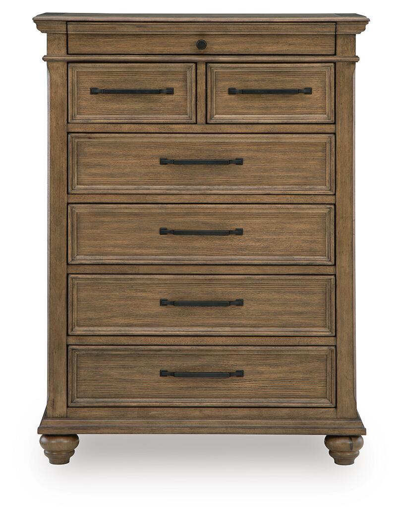 Karallin - Seven Drawer Chest - Medium Brown