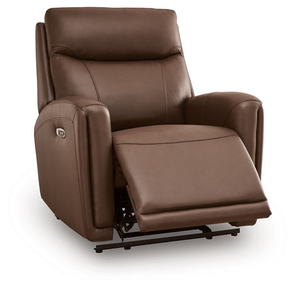 Pincara - Power AutoGlide Recliner With Audio System - Umber