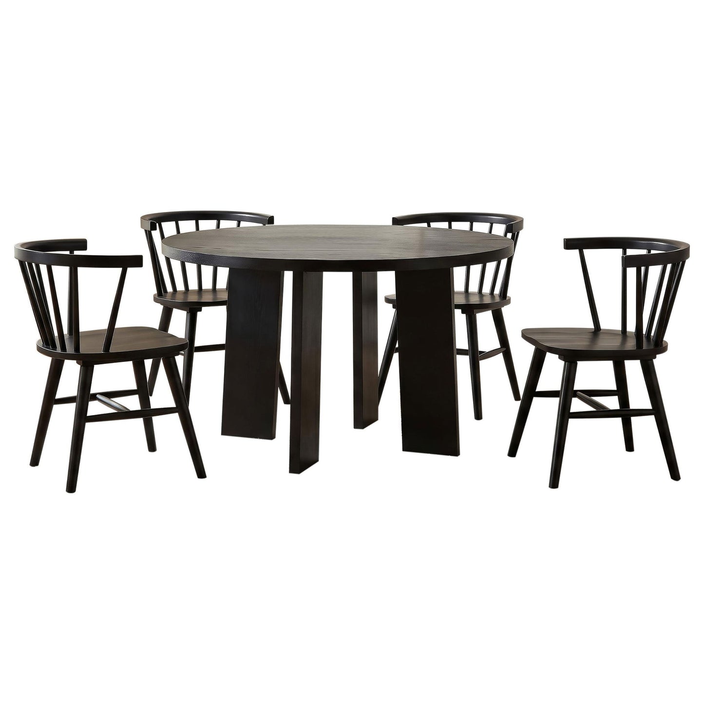 Strouse 5-piece Dining Set Black