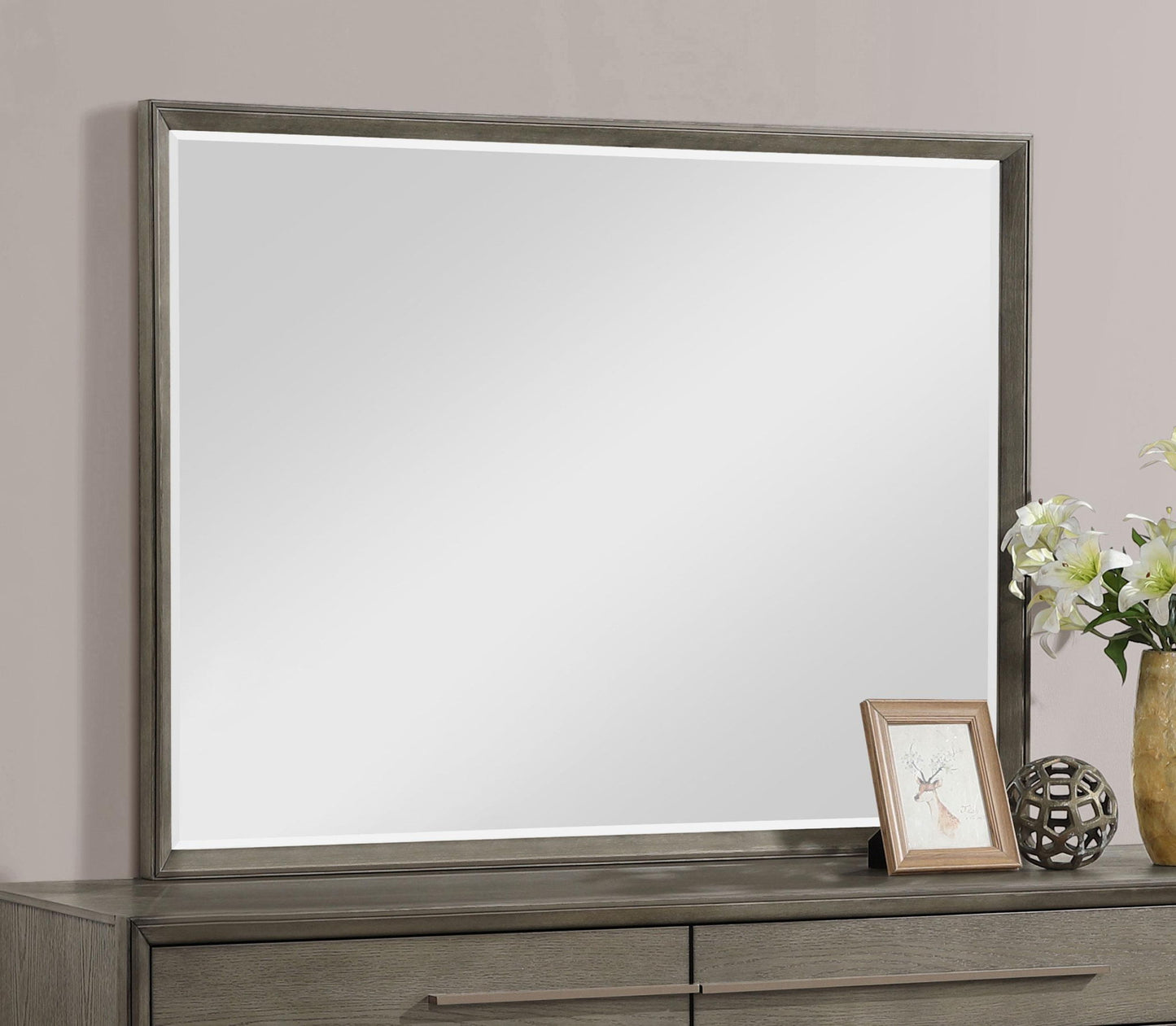 Durango Dresser Mirror Taupe Oak
