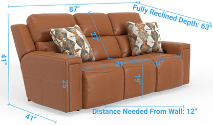 Arezzo - Power Headrest Power Reclining Sofa With Zero Gravity/Extended Ottoman