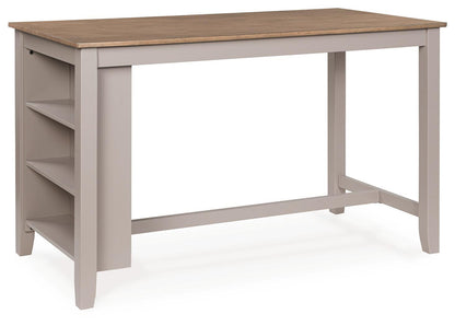Harperfeld - Rectangular Dining Room Counter Table - Natural / Gray