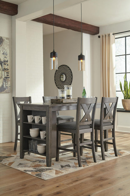 Caitbrook - Upholstered Barstool (Set of 2) - Gray