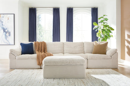 Fannin - 4-Piece Sectional With Ottoman - Ivory