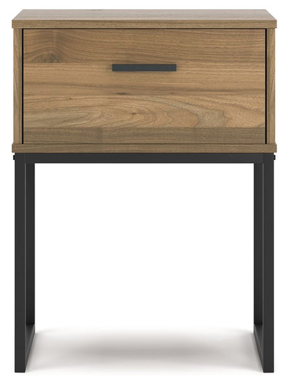 Deanlow - One Drawer Night Stand - Honey