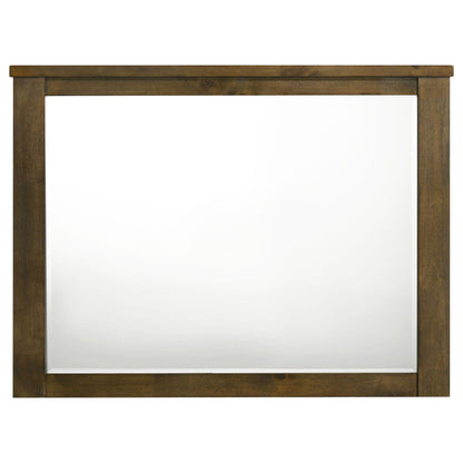 Doherty Rectangular Dresser Mirror Rustic Brown