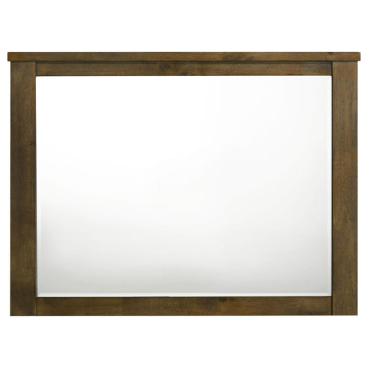 Doherty Rectangular Dresser Mirror Rustic Brown