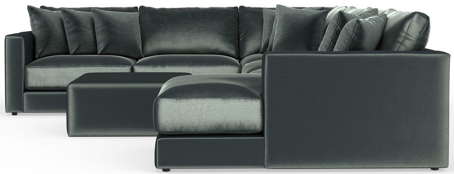 Remington - Modular Sofa And Cocktail Ottoman - Pine