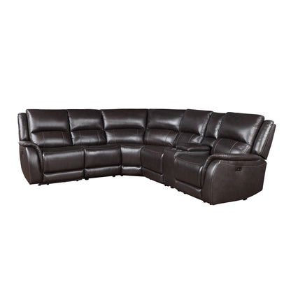 Alexandria - Leather Power Sectional
