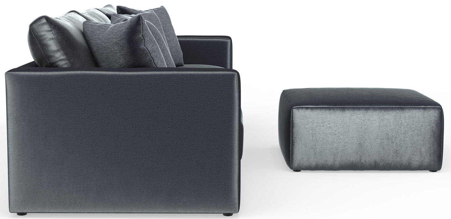 Remington - Modular Sofa And Cocktail Ottoman - Slate