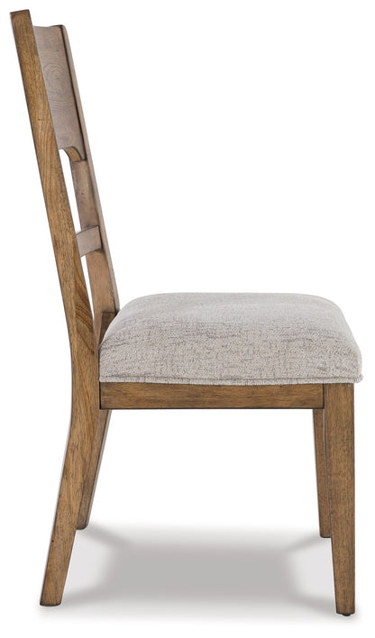 Cabalynn - Dining Uph Side Chair (Set of 2) - Oatmeal / Light Brown