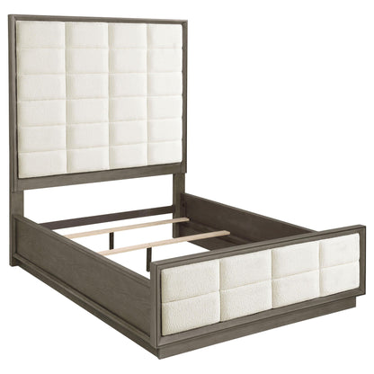 Durango 80-inch Queen Panel Bed Taupe Oak