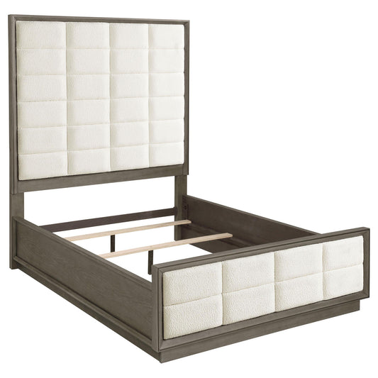 Durango 80-inch Queen Panel Bed Taupe Oak