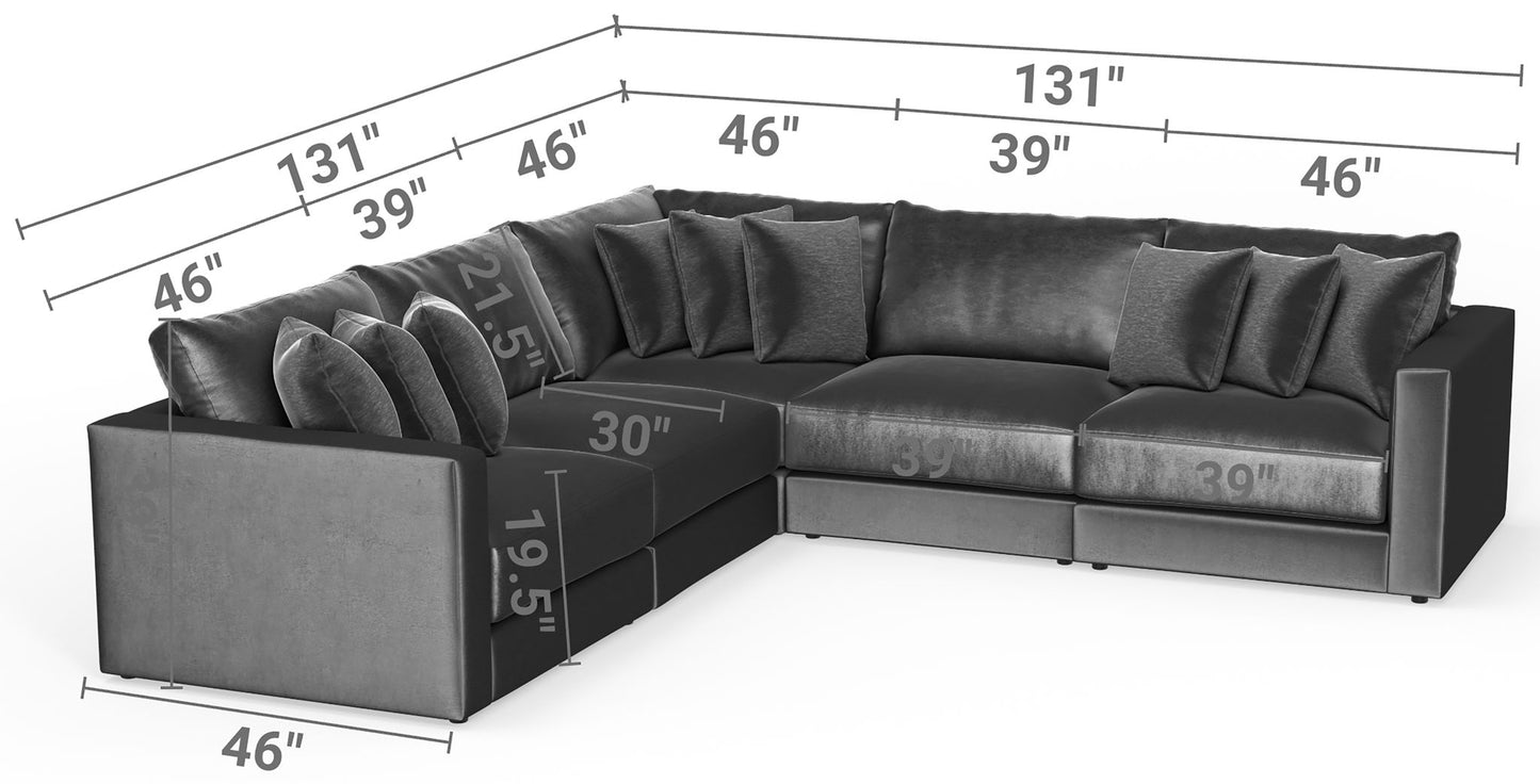 Remington - Modular Sofa - Slate
