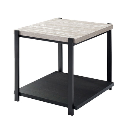 Linea - 3 Piece Occasional Set (1 Coffee & 2 End Tables) - Light Gray