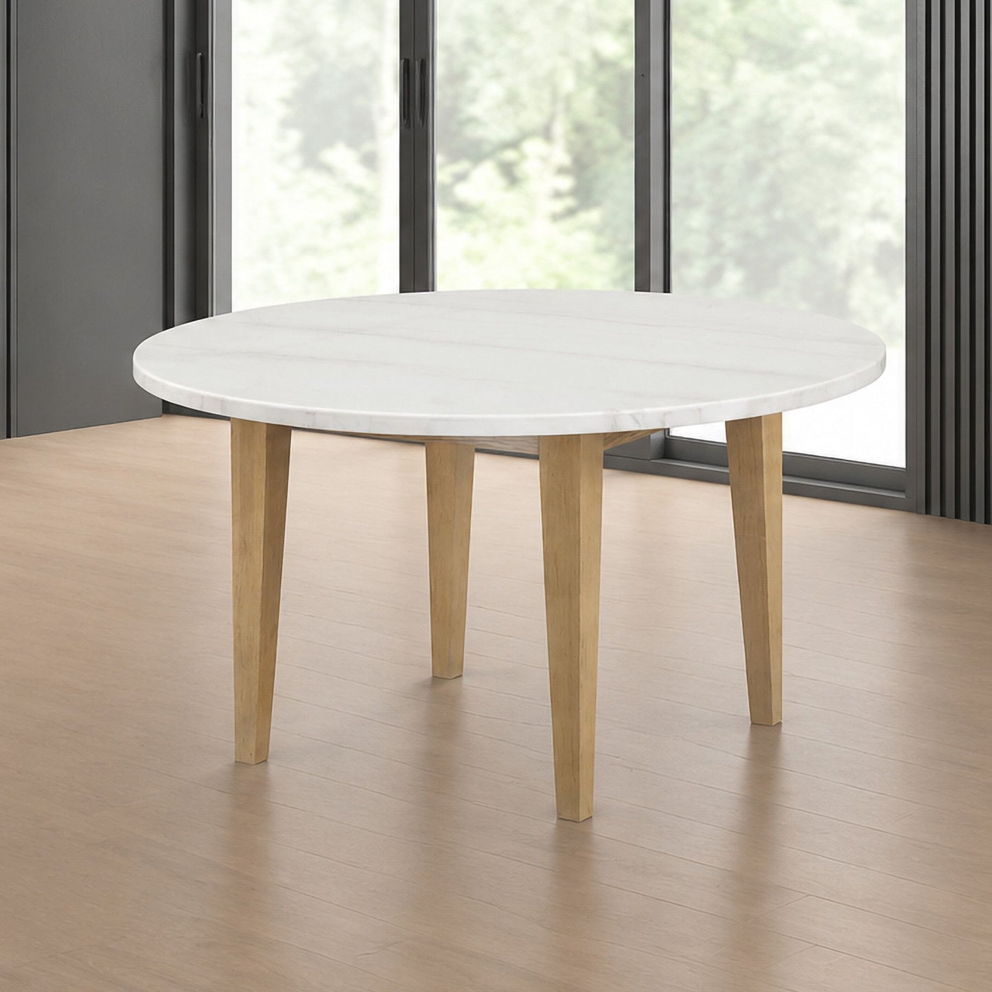 Essence - 54" Round Dining Table With Marble Top