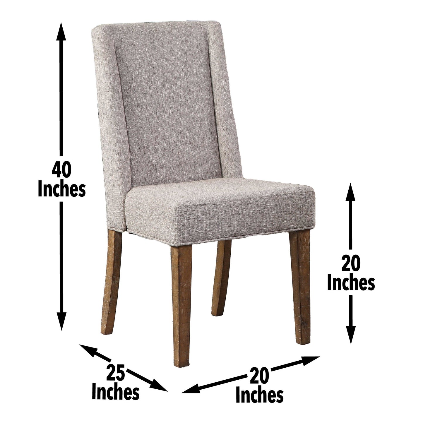 Riverdale - Upholstered Chair - Dark Brown