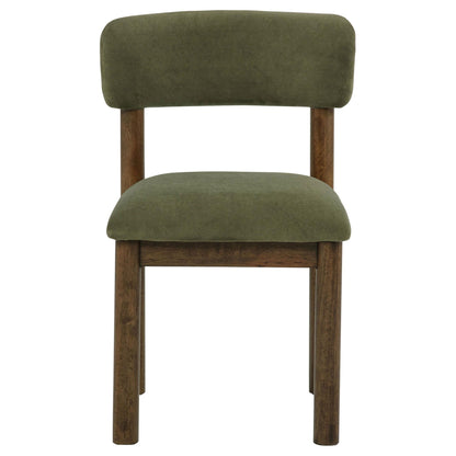 Faulkner Upholstered Dining Side Chair Moss Green (Set of 2)