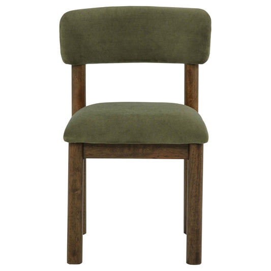 Faulkner Upholstered Dining Side Chair Moss Green (Set of 2)