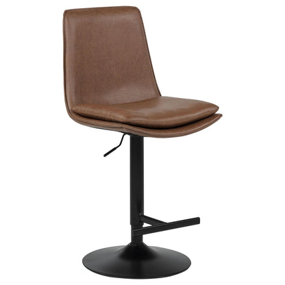 Eldridge Faux Leather Upholstered Adjustable Bar Stool Coffee