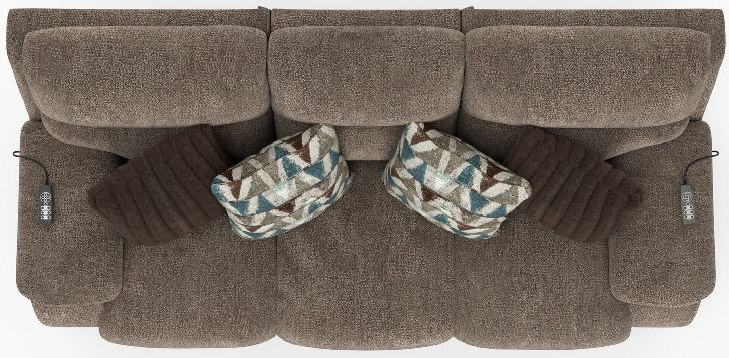 Joya - Power Headrest Power LayFlat Reclining Sofa With CR3 Heat/Massage/Lumbar/ZG