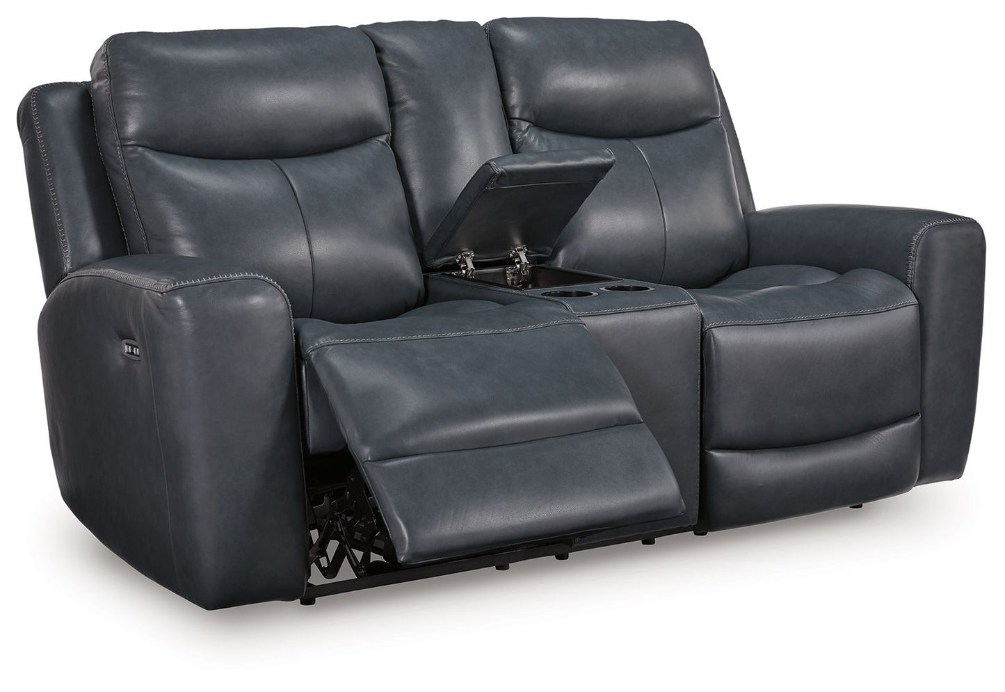 Bexhurst - Power Reclining Loveseat With Console / Adjustable Headrest
