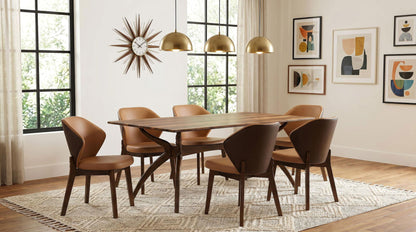 Randolph 7-piece Smart Top Rectangular Dining Set Sheesham and Brown