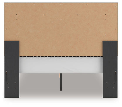 Zuraleus - Upholstered Panel Platform Bed With Roll Slats