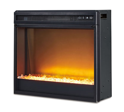 Starmore - 70" TV Stand With Glass/Stone Fireplace Insert - Brown