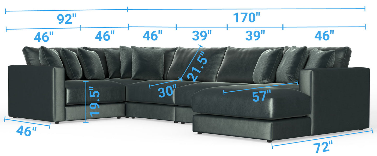 Remington - Modular Sofa - Pine