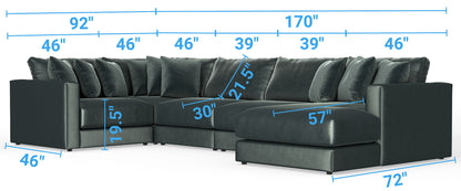 Remington - Modular Sofa - Pine