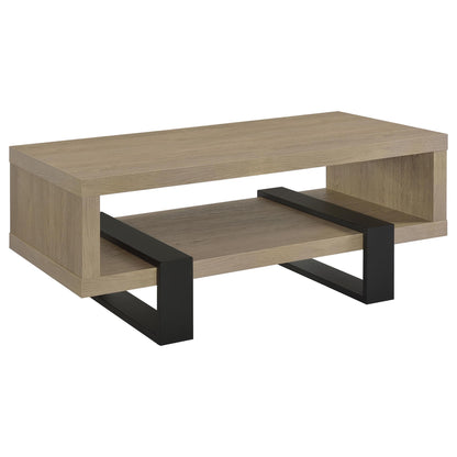 Dinard Engineered Wood Cocktail Coffee Table Latte