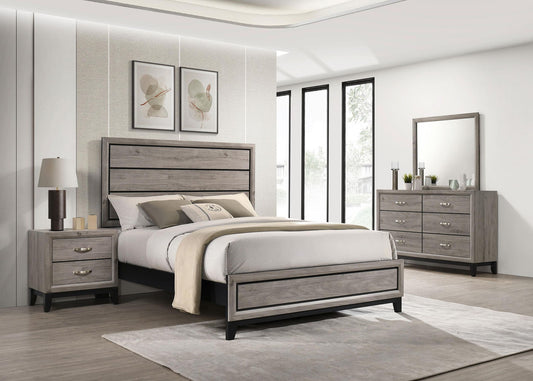 Valen Four-piece Queen Bedroom Set Light Taupe