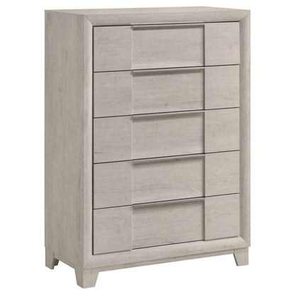 Farre 5-drawer Chest of Drawers Washed Grey